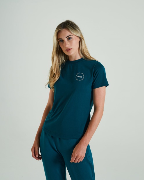 Diesel UK Ruby T-Shirt Teal Green Green
