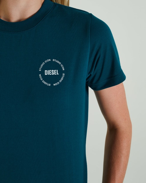 Diesel UK Ruby T-Shirt Teal Green Green