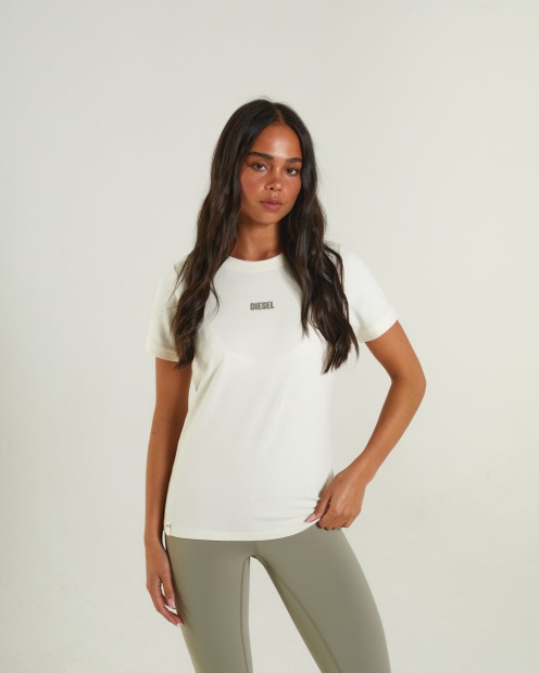 Diesel UK Julia T-Shirt Cream Ivory
