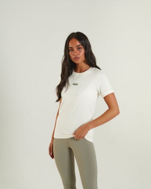 Diesel UK Julia T-Shirt Cream Ivory