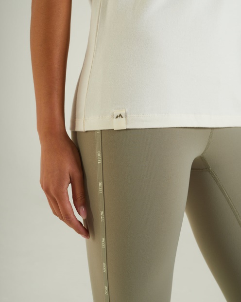Diesel UK Julia T-Shirt Cream Ivory