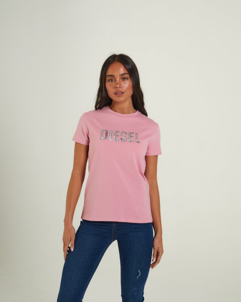 Diesel UK Mamie T-Shirt Polignac Pink