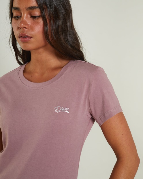 Diesel UK Cloda Basic T-Shirt Rosy Purple