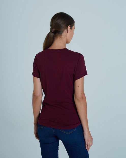 Wine Cloda Basic T-Shirt Deep Damsen Diesel UK