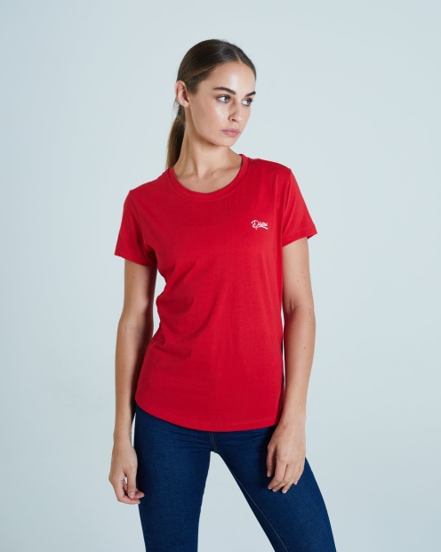 Cloda Basic Tee Ribbon Red Diesel UK