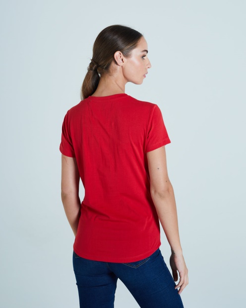 Cloda Basic Tee Ribbon Red Diesel UK