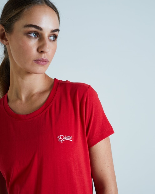 Cloda Basic Tee Ribbon Red Diesel UK