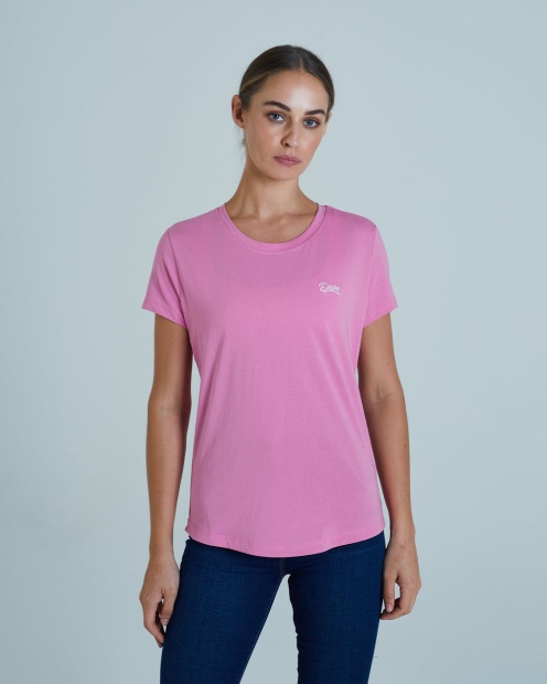 Diesel UK Cloda Basic Tee Pink Sunset