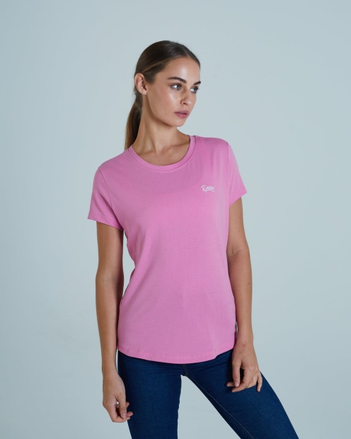 Diesel UK Cloda Basic Tee Pink Sunset