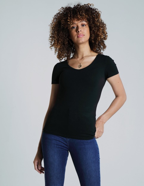 Clara V Neck Basic Diesel UK Black