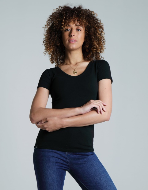 Clara V Neck Basic Diesel UK Black