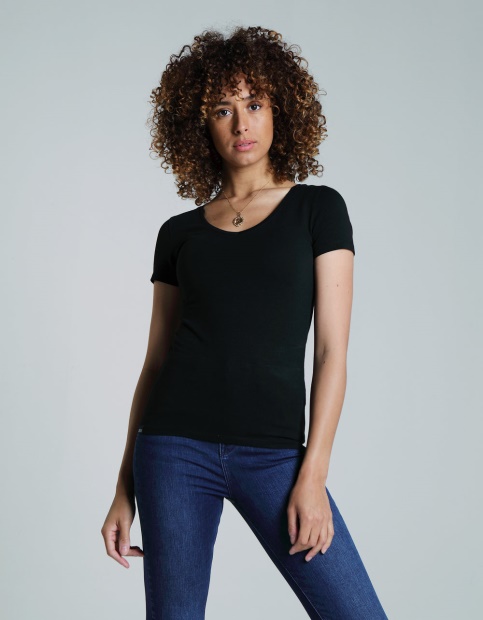 Clara V Neck Basic Diesel UK Black