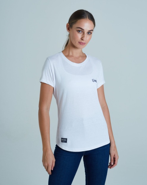 Cloda Basic Tee Optic Diesel UK White