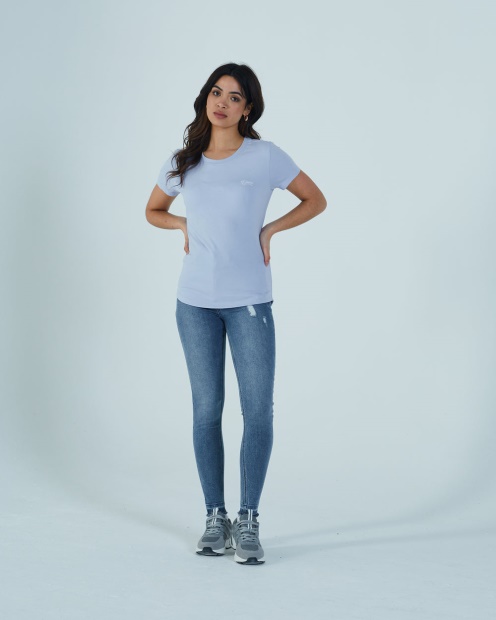 Cloda Basic Tee Powder Blue Diesel UK