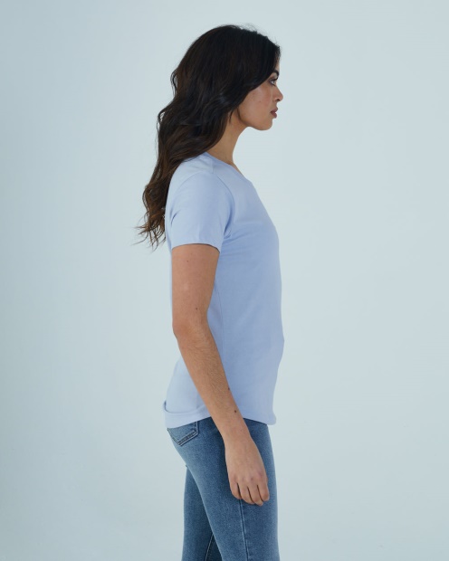 Cloda Basic Tee Powder Blue Diesel UK