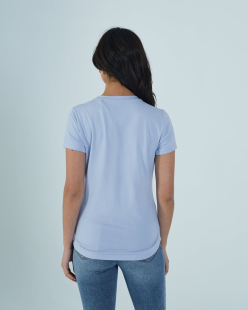 Cloda Basic Tee Powder Blue Diesel UK