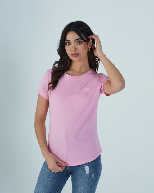 Diesel UK Cloda Basic Tee Pink Lemonade