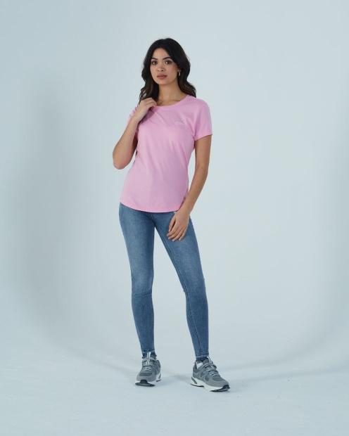Diesel UK Cloda Basic Tee Pink Lemonade