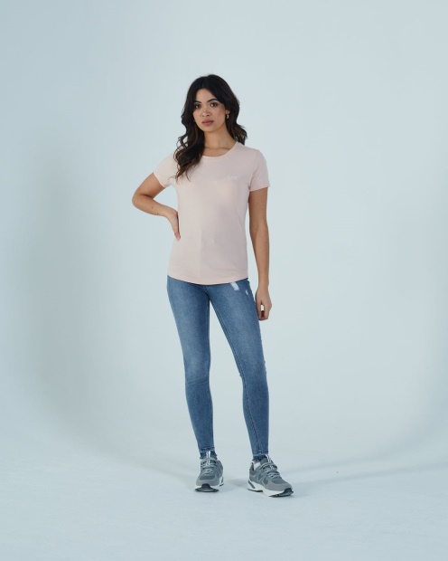 Cloda Basic Tee Light Pink Diesel UK