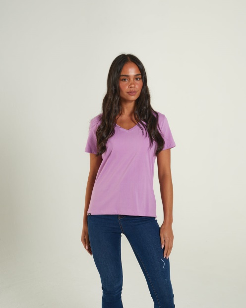 Purple Diesel UK Ada Basic Tee Purple Orchid