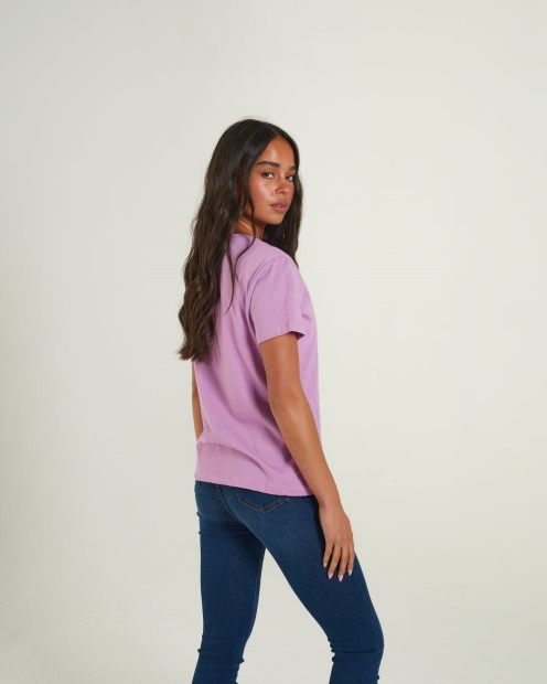 Purple Diesel UK Ada Basic Tee Purple Orchid