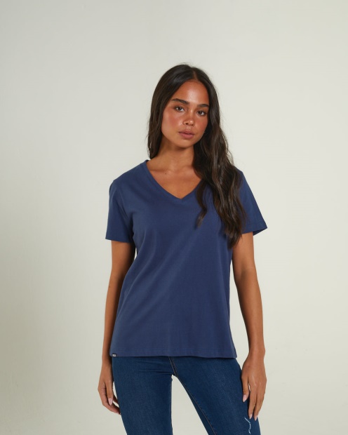 Ada Basic Tee Peacock Navy Diesel UK