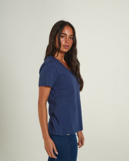 Ada Basic Tee Peacock Navy Diesel UK