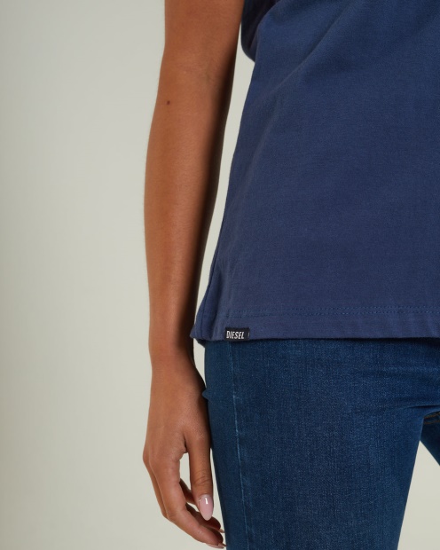 Ada Basic Tee Peacock Navy Diesel UK