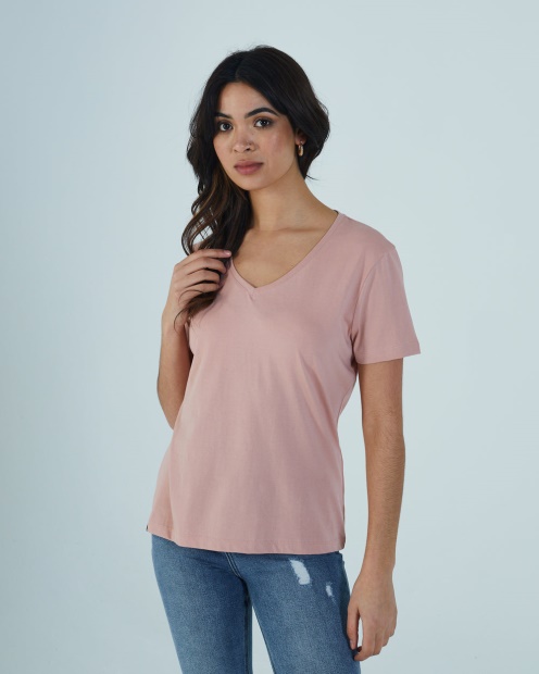 Ada Basic Tee Dusty Pink Diesel UK