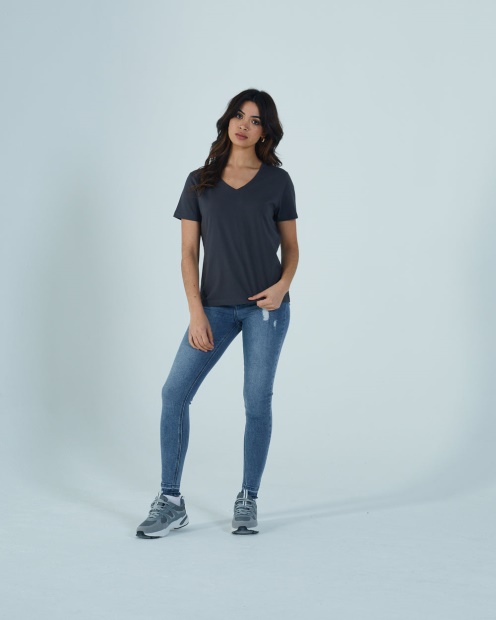 Diesel UK Ada Basic Tee Charcoal Grey