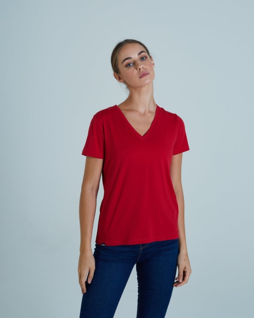 Diesel UK Ada Basic Tee Chilli Pepper Red