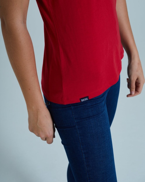Diesel UK Ada Basic Tee Chilli Pepper Red