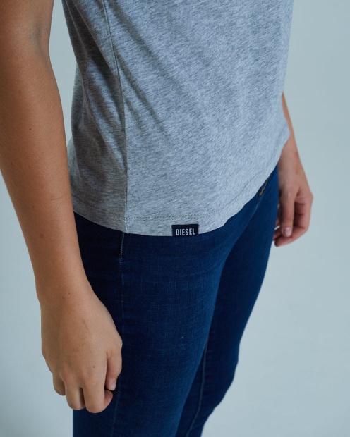Ada Basic Tee Pebble Diesel UK Light Grey