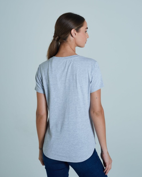 Cloda Basic Tee Pebble Diesel UK Light Grey