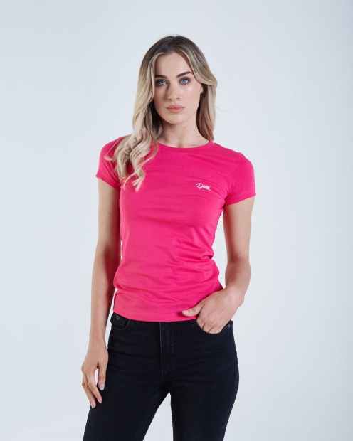 Cloda Basic T-Shirt Pink Glo Diesel UK