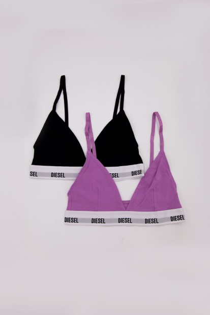Willow Bra Black/Purple Diesel UK Charcoal/Pink/White