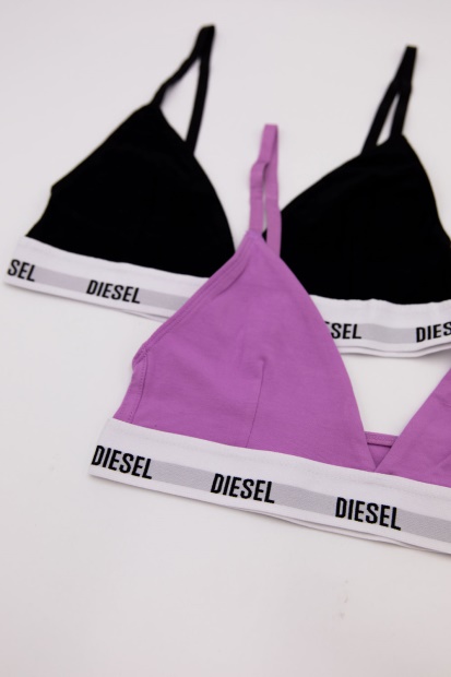 Willow Bra Black/Purple Diesel UK Charcoal/Pink/White