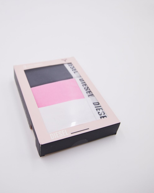 White/Mauve/Berry Diesel UK Aubrey 3 Pack Thong