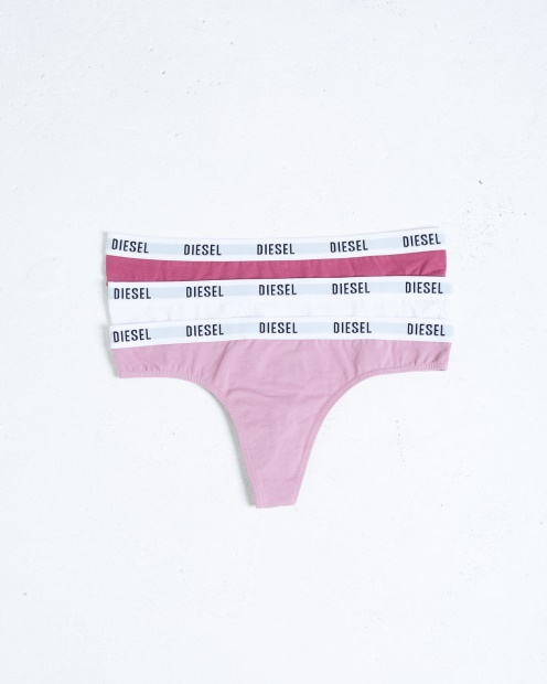 Aubrey 3 Pack Thong Diesel UK Pink