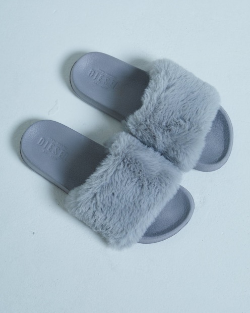 Diesel UK Saffron Sliders Grey