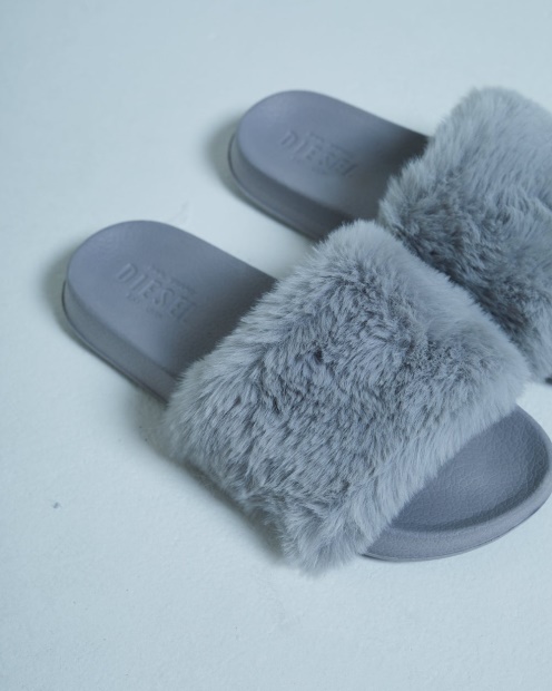 Diesel UK Saffron Sliders Grey