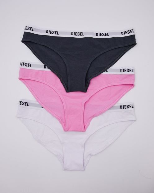 Grey Diesel UK Savannah Briefs Charcoal/Pink/White