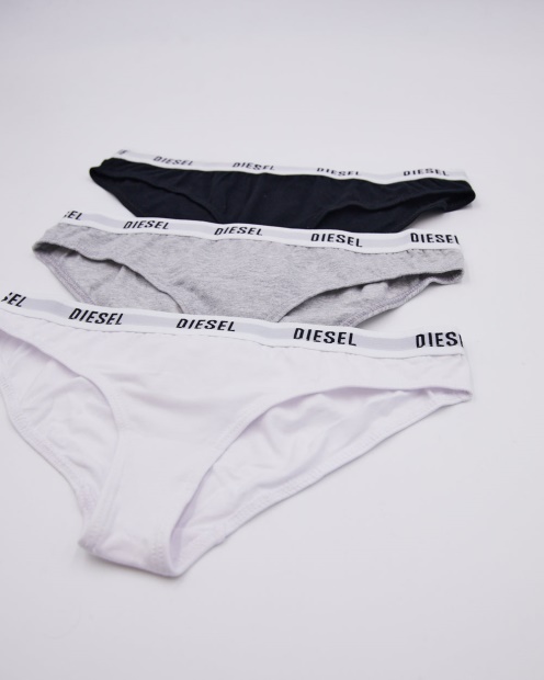 Diesel UK Savannah 3 Pack Briefs White/Pebble/Black