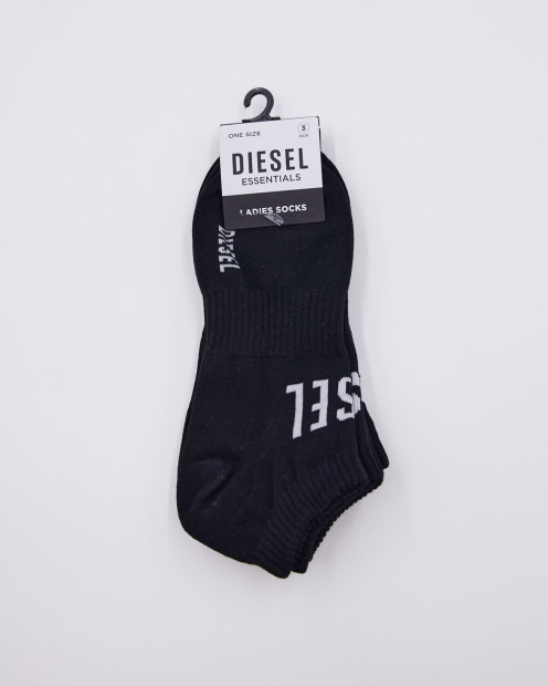 Libby 3 Pack Active Socks Black Diesel UK