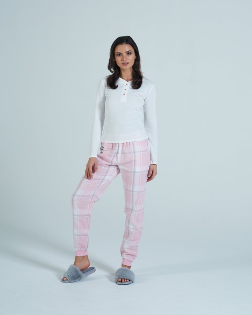 Maria Loungeset Pink Tartan Diesel UK