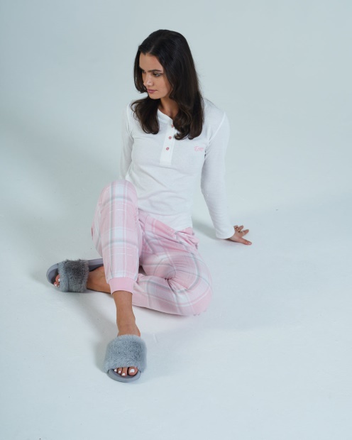 Maria Loungeset Pink Tartan Diesel UK