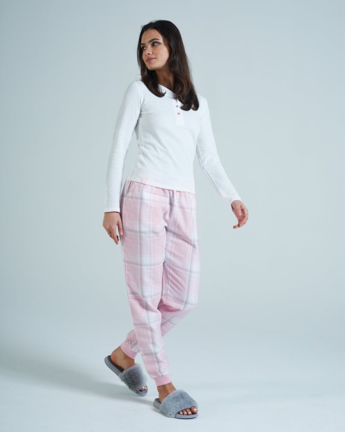 Maria Loungeset Pink Tartan Diesel UK