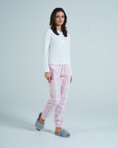 Maria Loungeset Pink Tartan Diesel UK