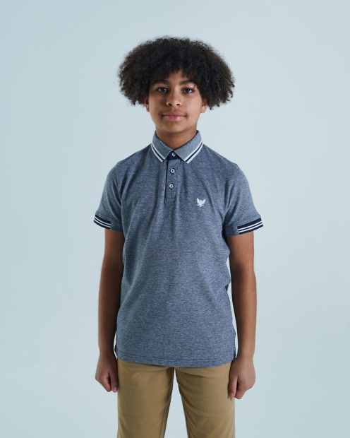 Diesel UK Vernon Polo Navy Blue Birdseye