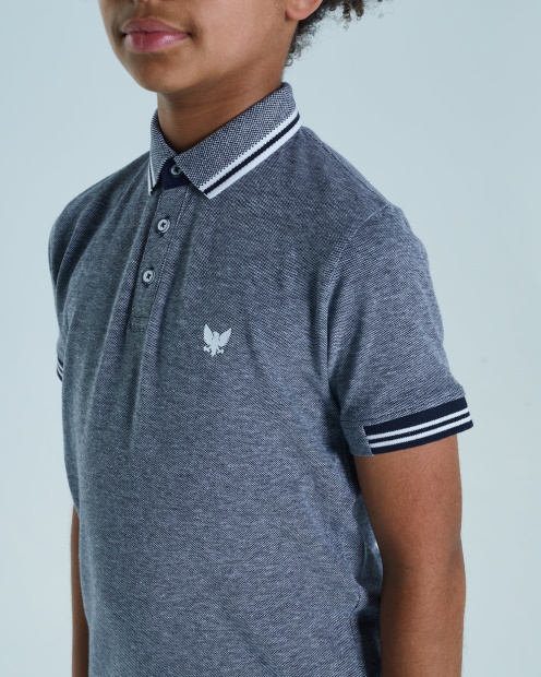 Diesel UK Vernon Polo Navy Blue Birdseye